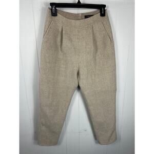 ASM ANNA 100% Wool Crop Plaid Pants in Size M